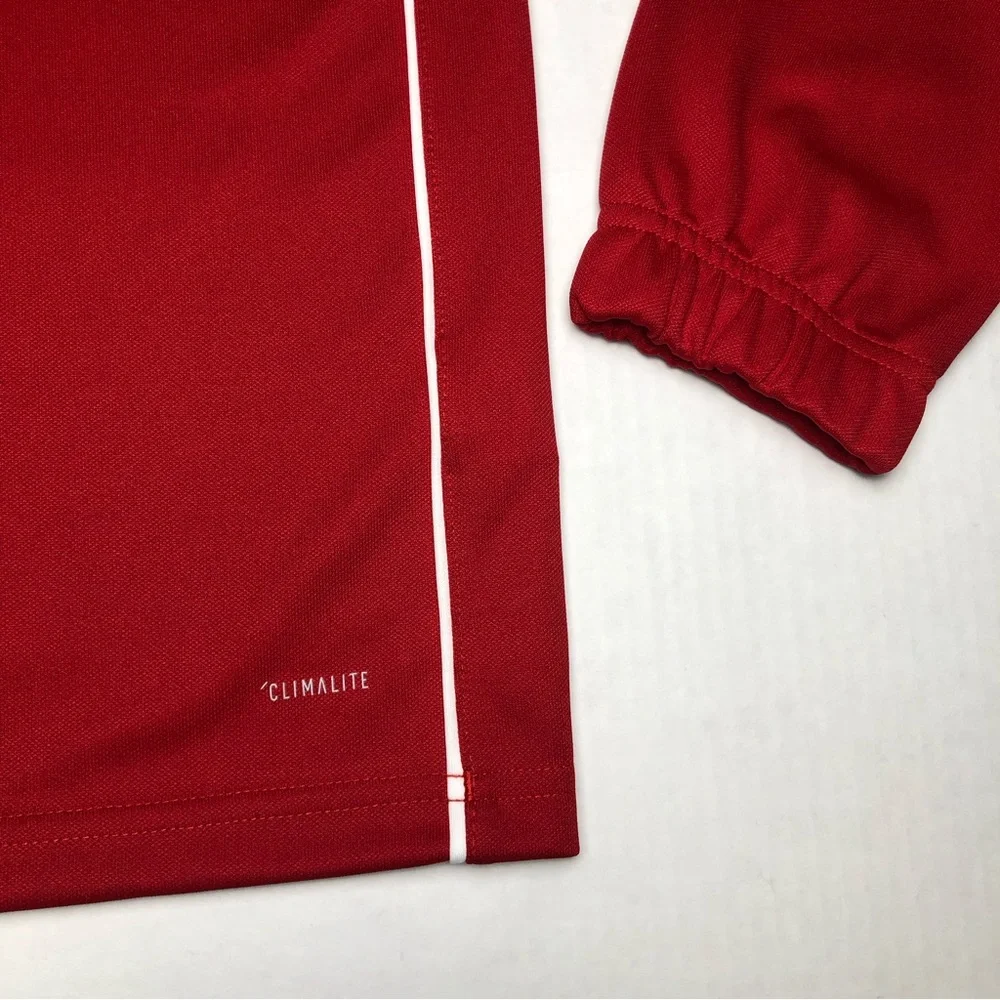 ⭐️NEW⭐️Adidas Boy’s Climalite Long Sleeve Red - Picture 3 of 6